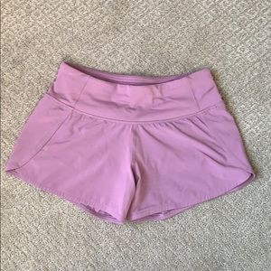 pink lululemon shorts